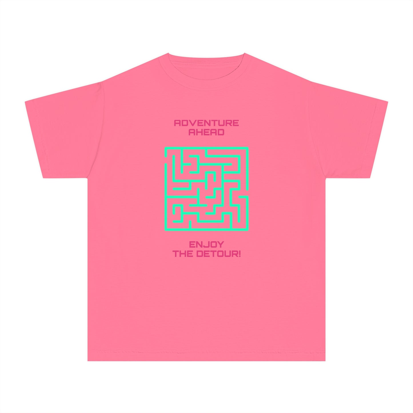 Adventure Ahead – Enjoy the Detour! Maze Youth T-Shirt