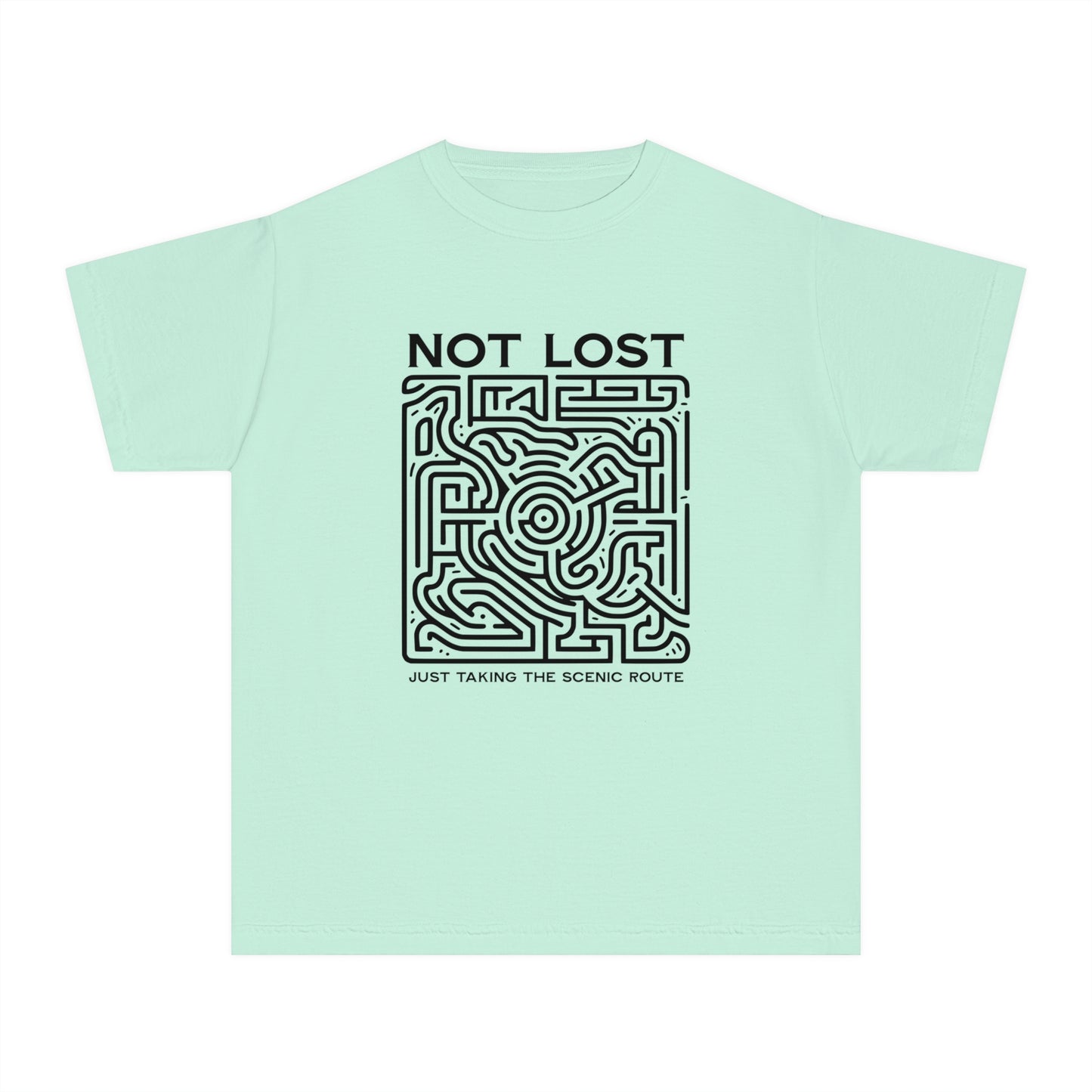 Not Lost, Just Taking the Scenic Route – Maze Adventure Youth T-Shirt