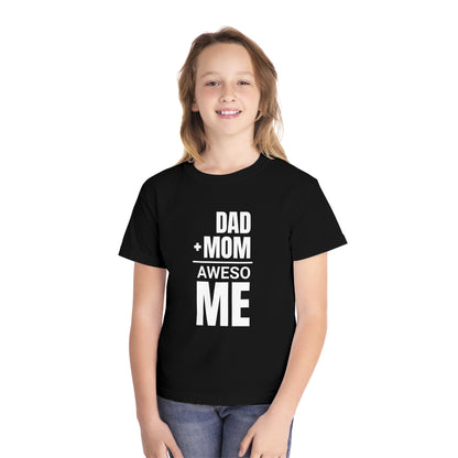 Dad + Mom = (Aweso)Me – Funny Math Youth T-Shirt