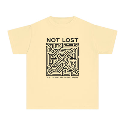 Not Lost, Just Taking the Scenic Route – Maze Adventure Youth T-Shirt