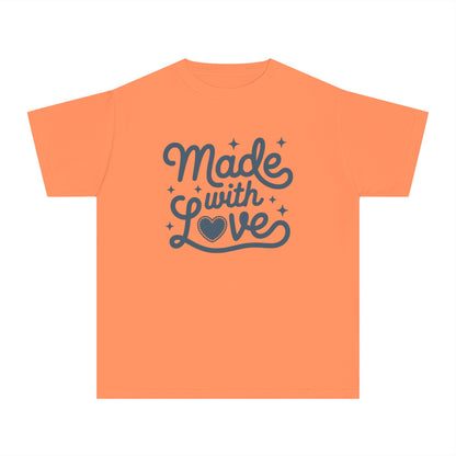 Made With Love – Stitched Heart Youth T-Shirt