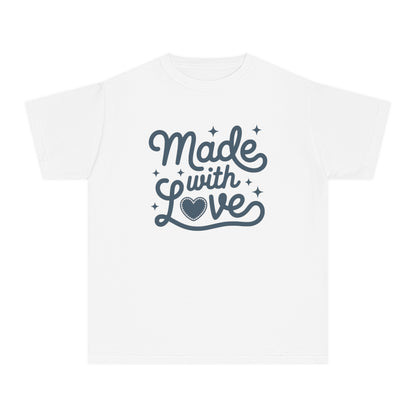 Made With Love – Stitched Heart Youth T-Shirt