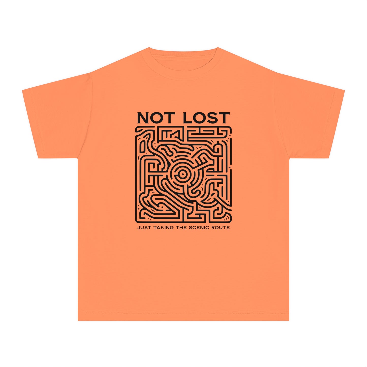 Not Lost, Just Taking the Scenic Route – Maze Adventure Youth T-Shirt