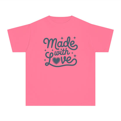 Made With Love – Stitched Heart Youth T-Shirt