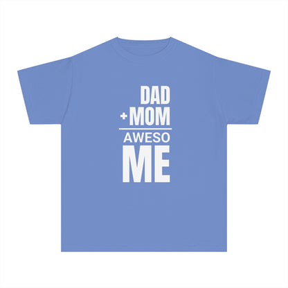Dad + Mom = (Aweso)Me – Funny Math Youth T-Shirt