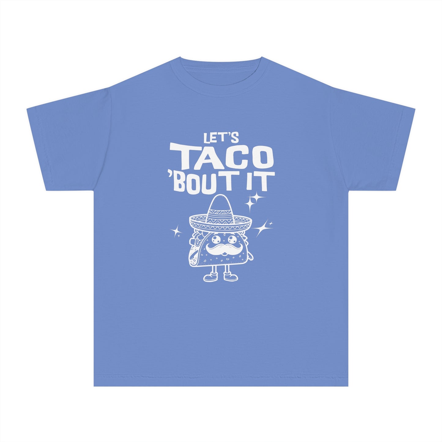 Let's Taco 'Bout It - Cute & Funny Comfort Colors® Youth T-Shirt (XS–XL)