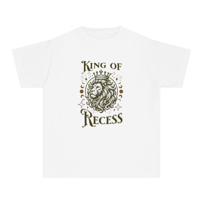 King of Recess T-Shirt – Vintage Lion Graphic Youth Tee