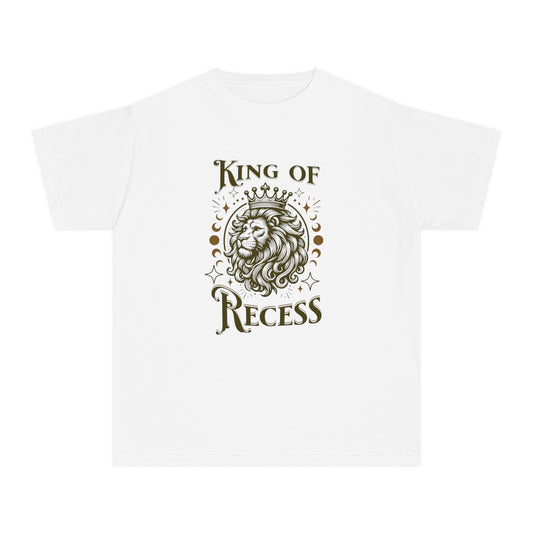 King of Recess T-Shirt – Vintage Lion Graphic Youth Tee