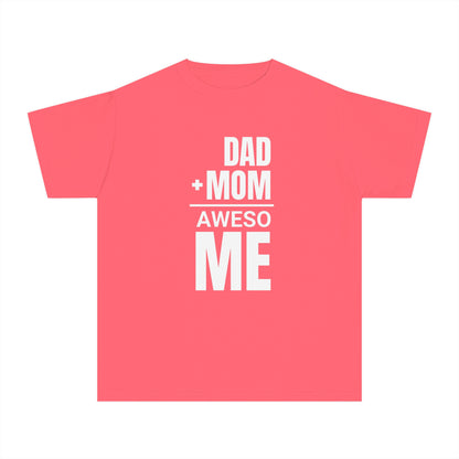 Dad + Mom = (Aweso)Me – Funny Math Youth T-Shirt