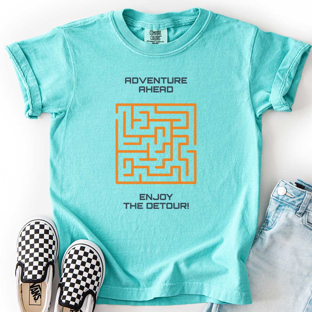 Adventure Ahead – Enjoy the Detour! Maze Youth T-Shirt