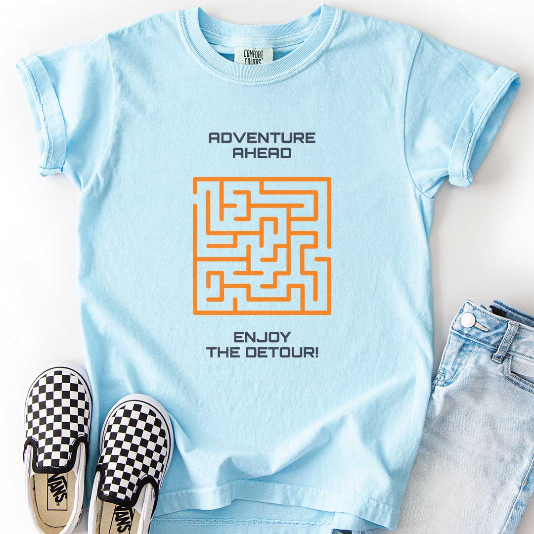 Adventure Ahead – Enjoy the Detour! Maze Youth T-Shirt