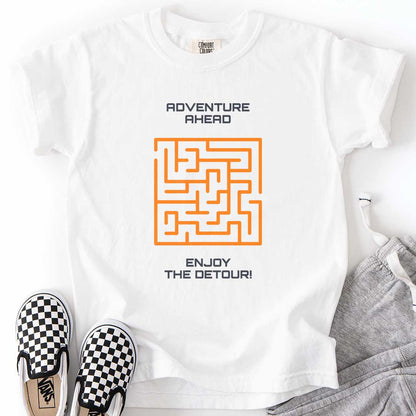 Adventure Ahead – Enjoy the Detour! Maze Youth T-Shirt