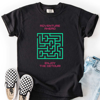 Adventure Ahead – Enjoy the Detour! Maze Youth T-Shirt