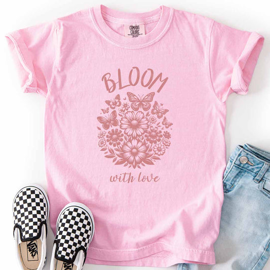 Bloom with Love Kids T-Shirt