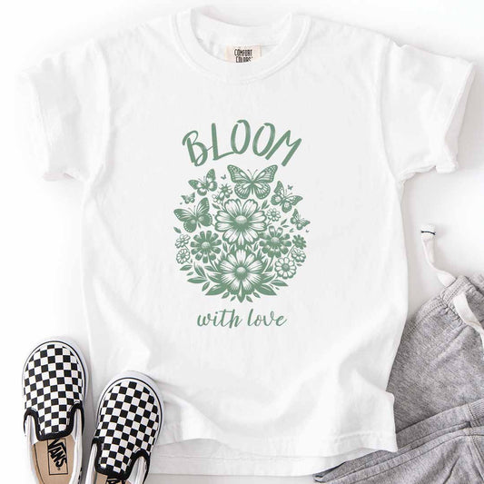 Bloom with Love Kids T-Shirt