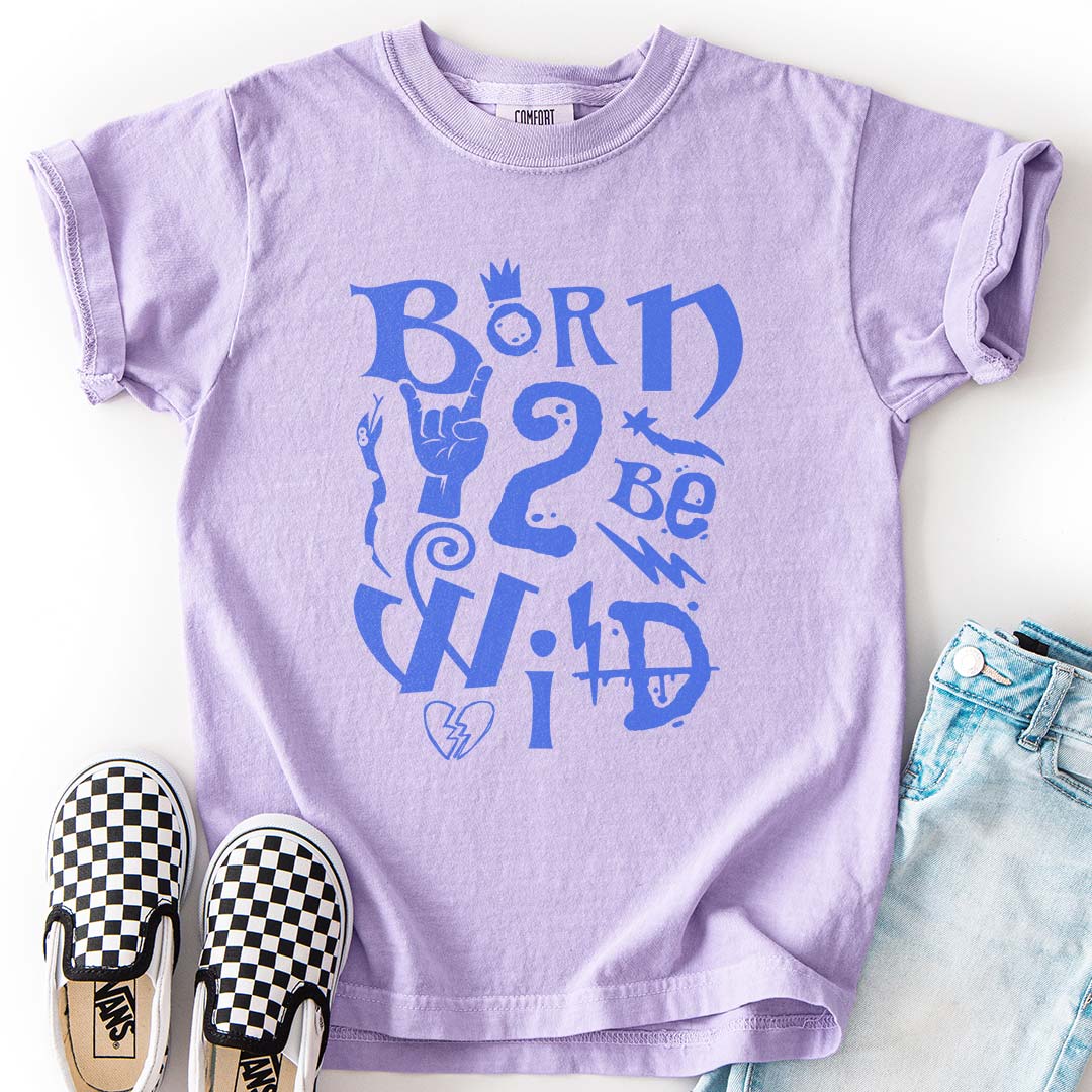 Born 2 Be Wild Youth T-Shirt – Rock-Inspired Tee for Cool Kids