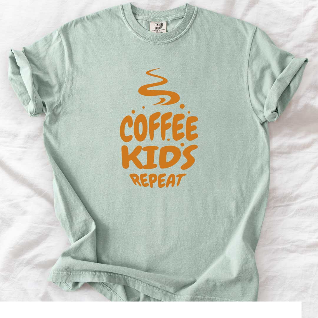 Coffee Kids Repeat T-Shirt