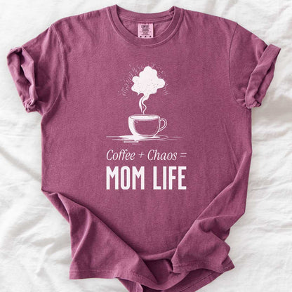 Coffee + Chaos = Mom Life T-Shirt