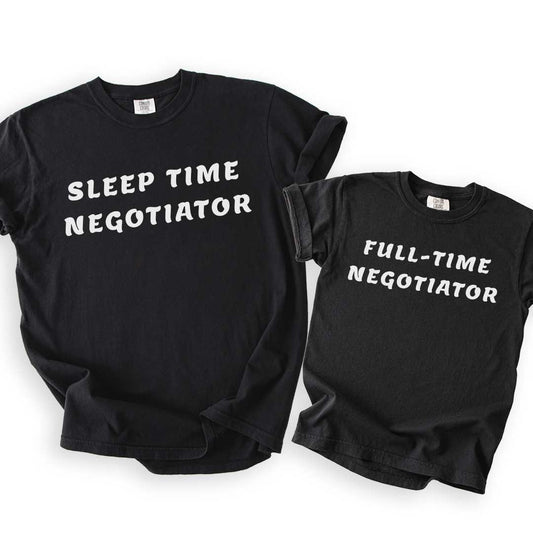 Sleep Time Negotiator & Full-time Negotiator (Parent + Youth Tee)