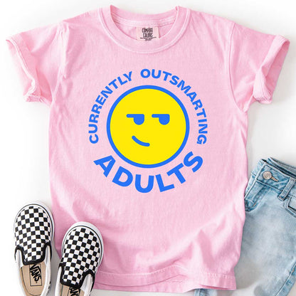 Currently Outsmarting Adults T-Shirt for Clever Kids