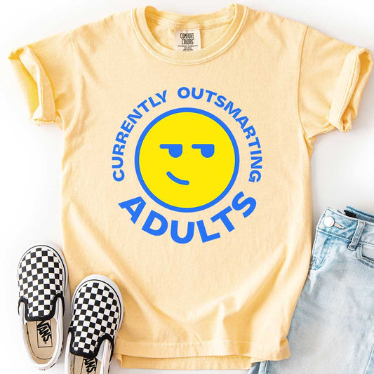Currently Outsmarting Adults T-Shirt for Clever Kids