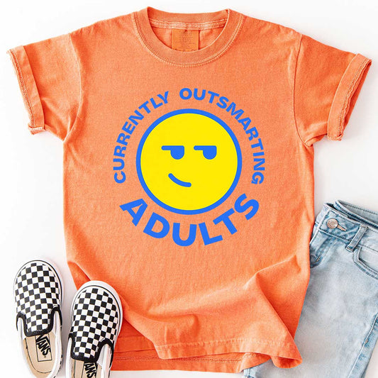 Currently Outsmarting Adults T-Shirt for Clever Kids