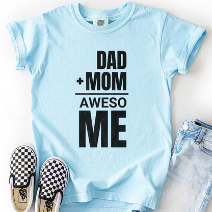 Dad + Mom = (Aweso)Me – Funny Math Youth T-Shirt