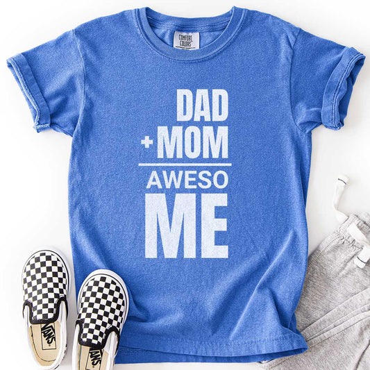 Dad + Mom = (Aweso)Me – Funny Math Youth T-Shirt