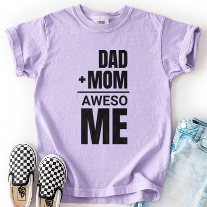 Dad + Mom = (Aweso)Me – Funny Math Youth T-Shirt