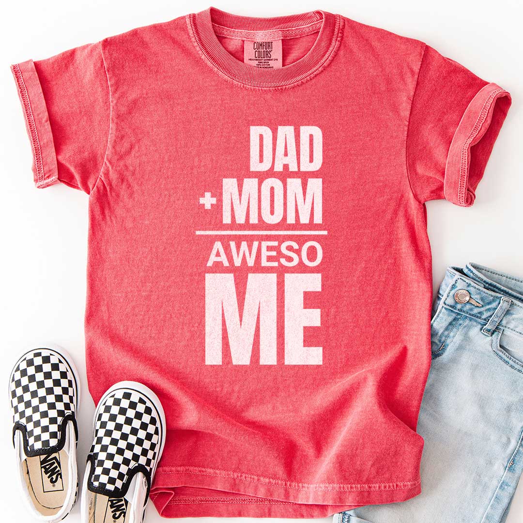 Dad + Mom = (Aweso)Me – Funny Math Youth T-Shirt