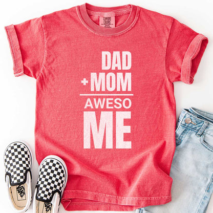 Dad + Mom = (Aweso)Me – Funny Math Youth T-Shirt