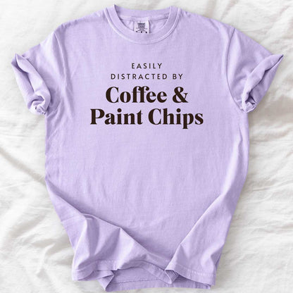 Easily Distracted by Coffee & Paint Chips T-Shirt