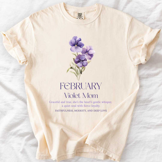February Violet Mom T-Shirt