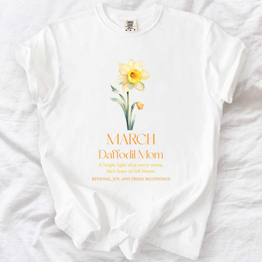 March Daffodil Mom T-Shirt