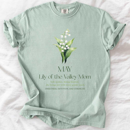 May Lily of the Valley Mom T-Shirt – Elegant & Sentimental Mom Tee