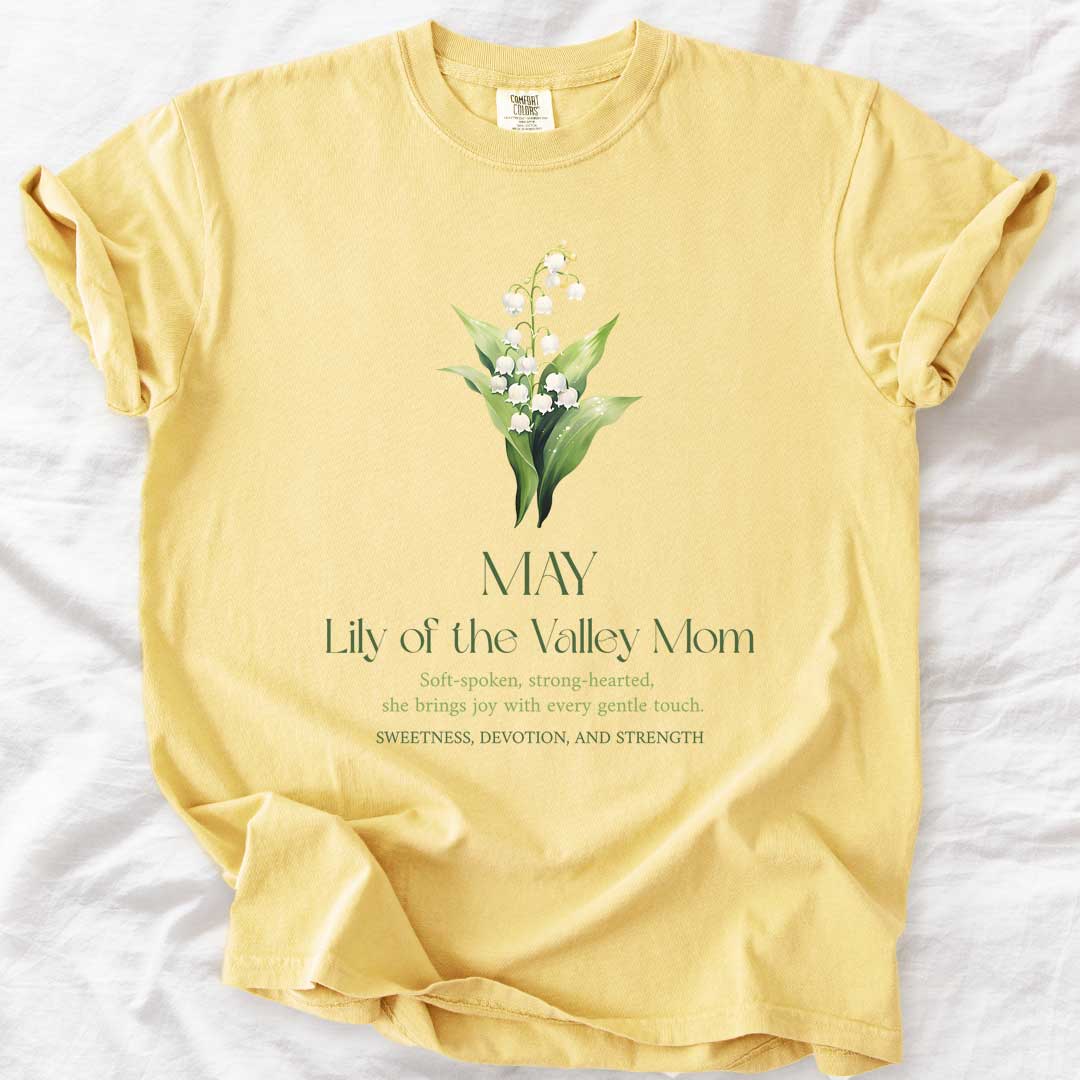 May Lily of the Valley Mom T-Shirt – Elegant & Sentimental Mom Tee