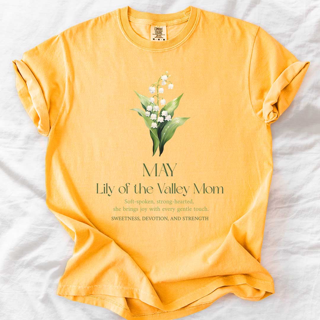 May Lily of the Valley Mom T-Shirt – Elegant & Sentimental Mom Tee