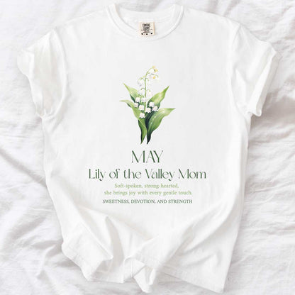 May Lily of the Valley Mom T-Shirt – Elegant & Sentimental Mom Tee