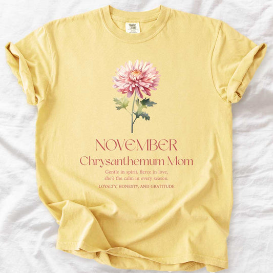 November Chrysanthemum Mom T-Shirt