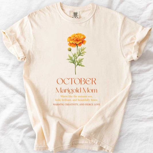 October Marigold Mom T-Shirt