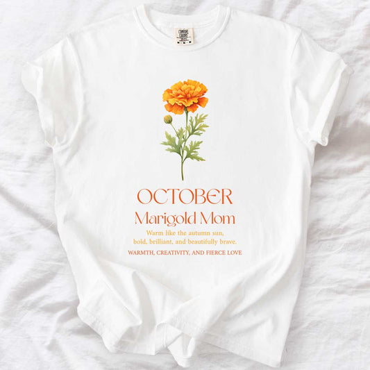 October Marigold Mom T-Shirt