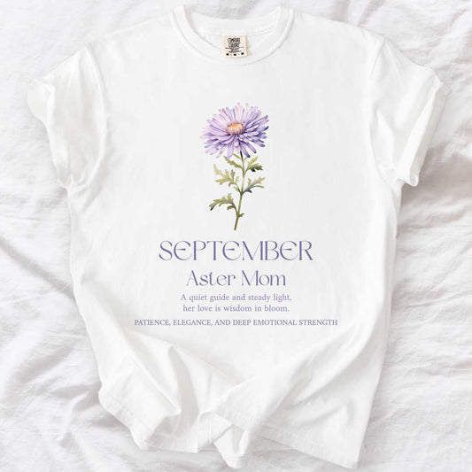 September Aster Mom T-Shirt