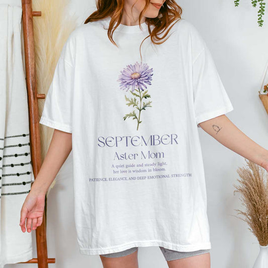 September Aster Mom T-Shirt