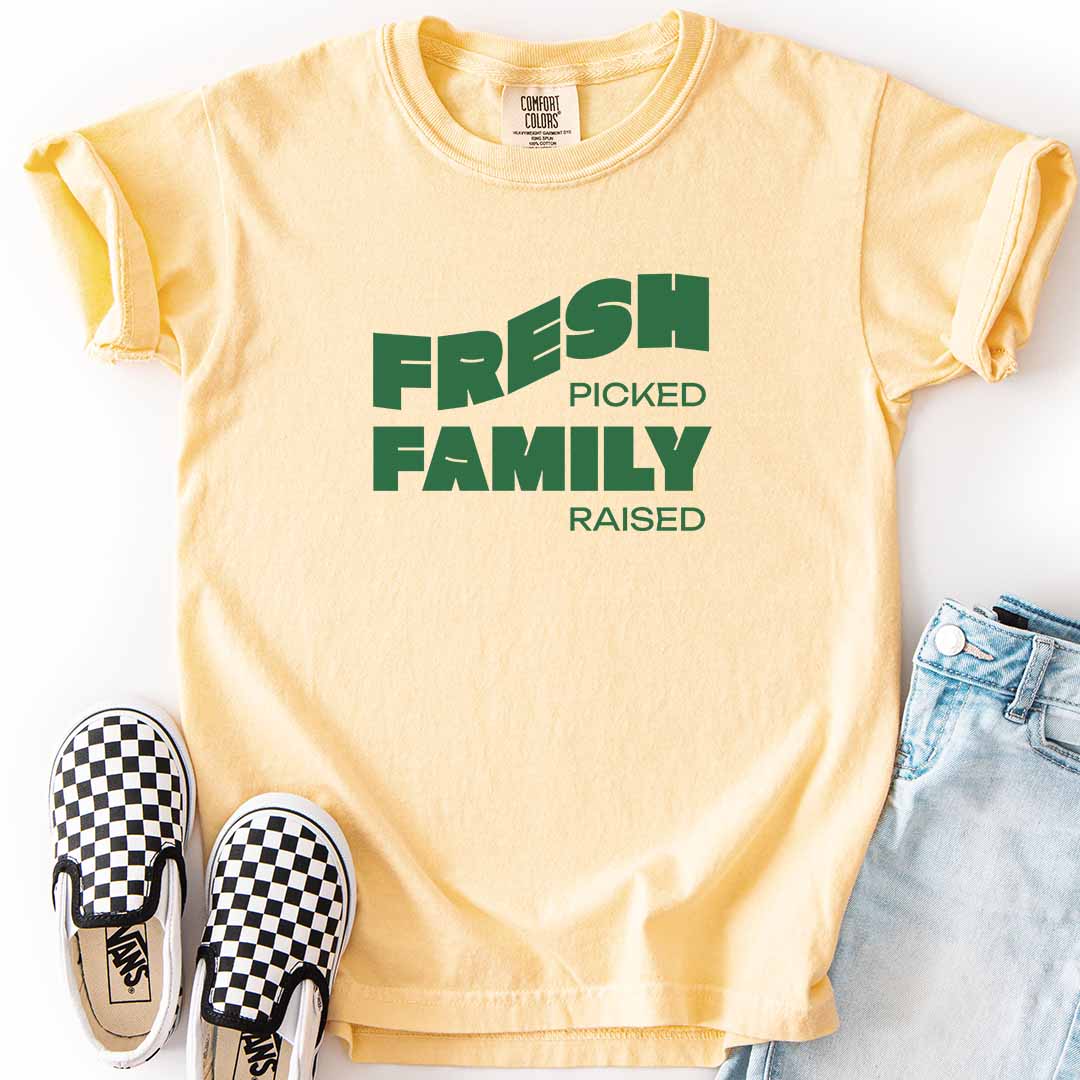 Fresh Picked Family Raised Kids T-Shirt