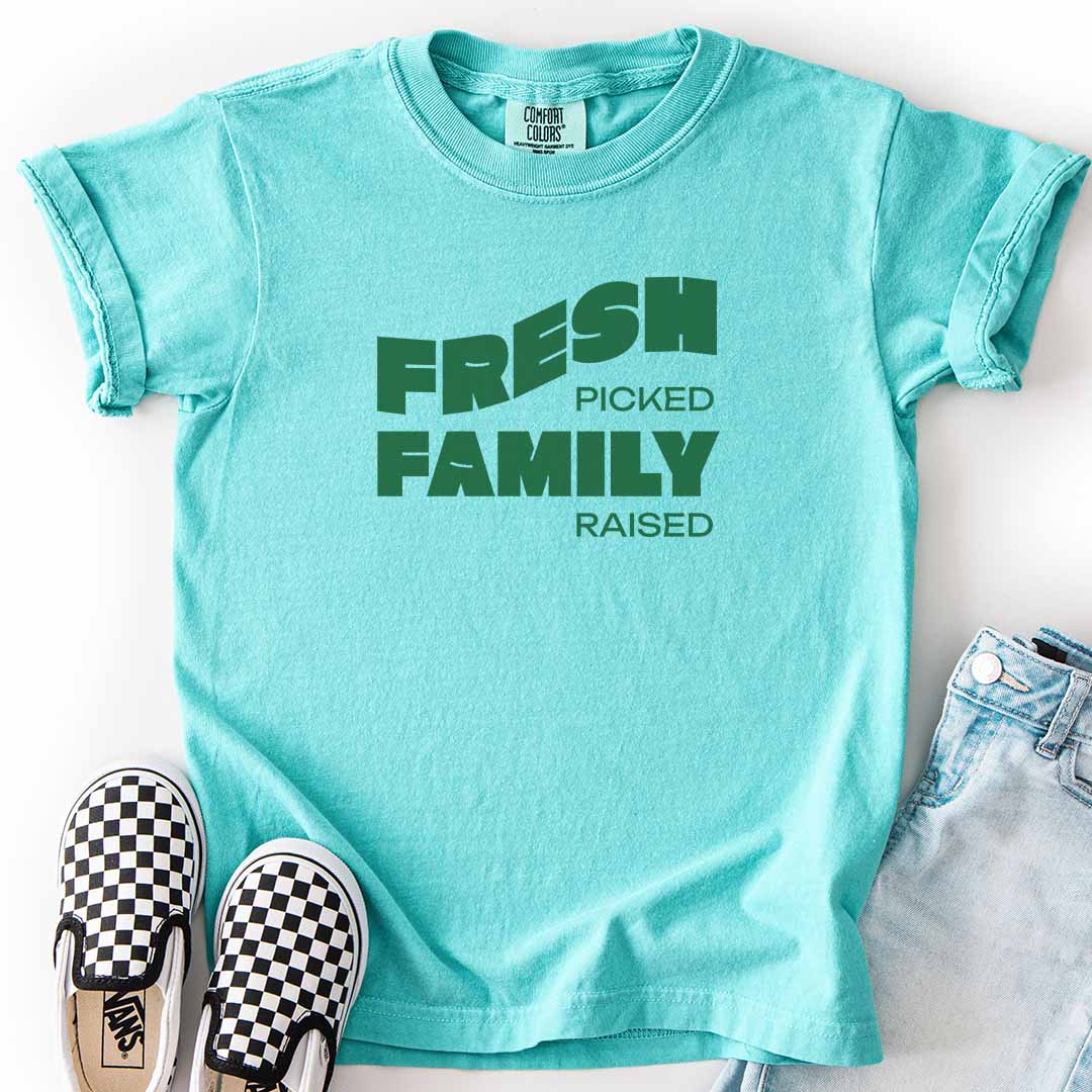 Fresh Picked Family Raised Kids T-Shirt