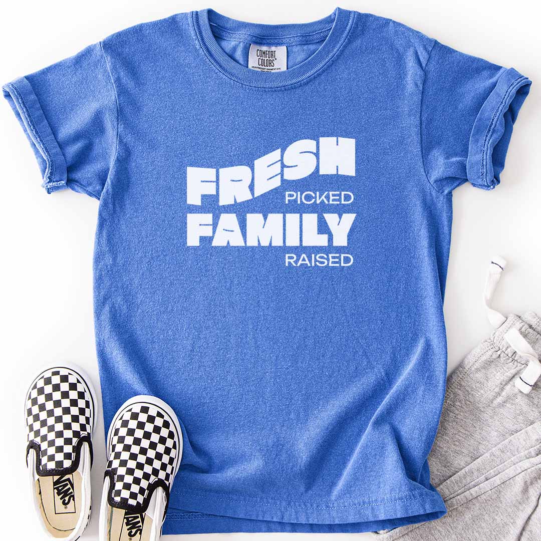 Fresh Picked Family Raised Kids T-Shirt