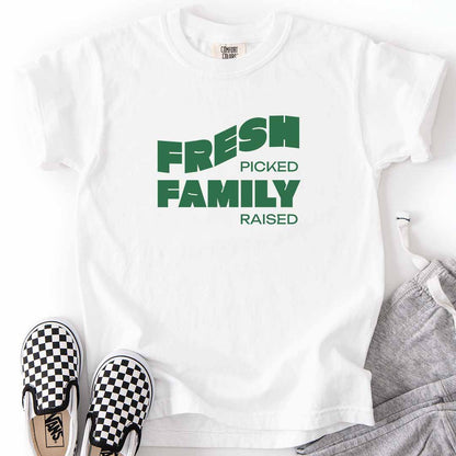 Fresh Picked Family Raised Kids T-Shirt