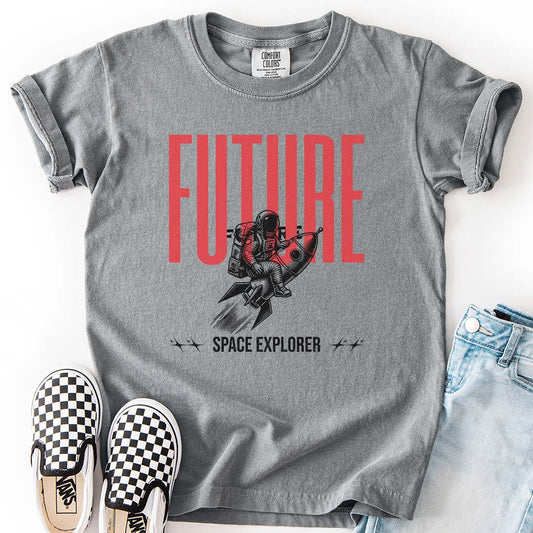 Future Space Explorer – Astronaut Rocket Youth T-Shirt