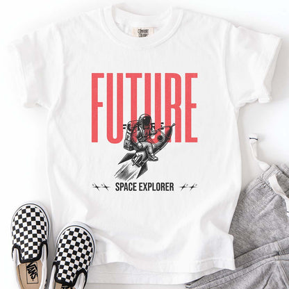 Future Space Explorer – Astronaut Rocket Youth T-Shirt