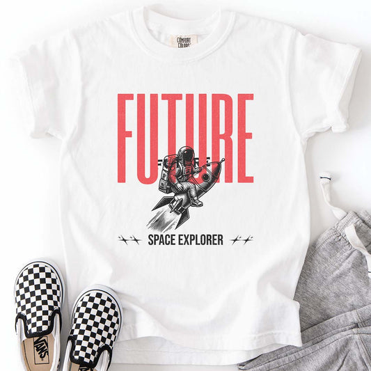 Future Space Explorer – Astronaut Rocket Youth T-Shirt